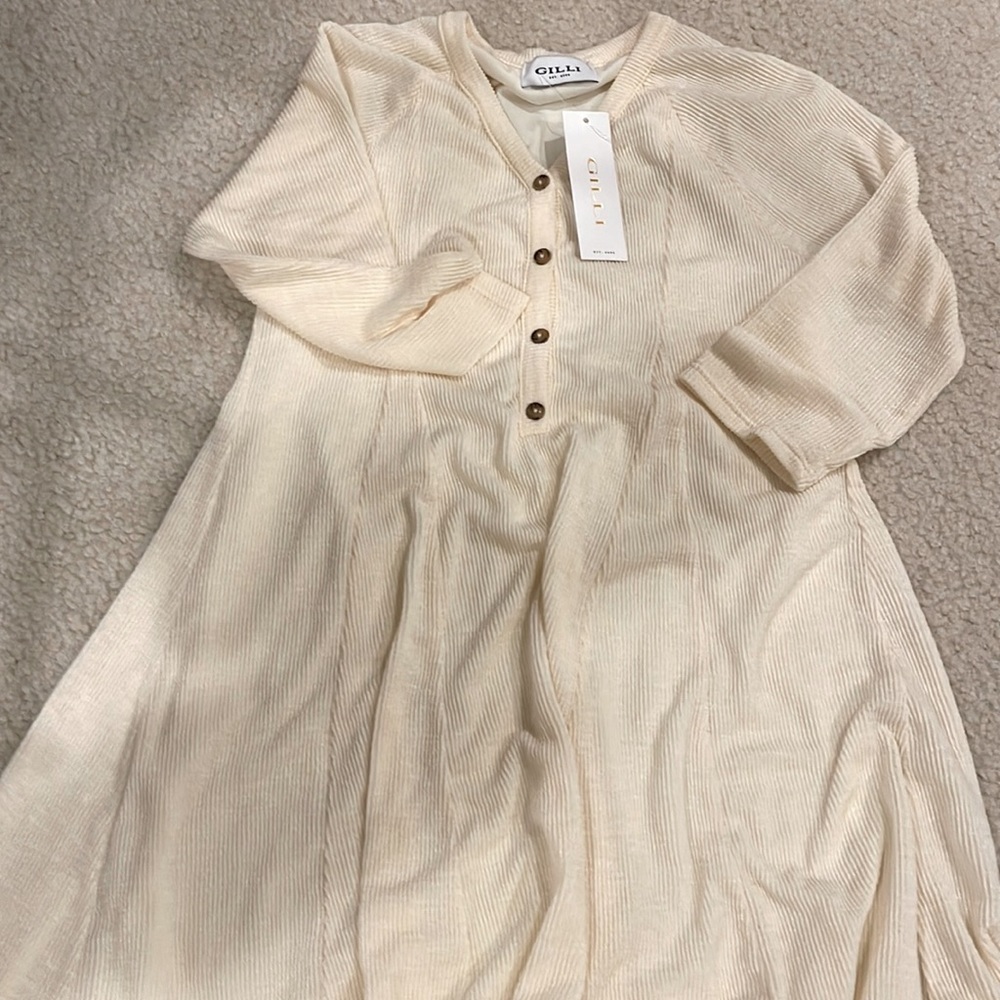 Gilli half button down dress!